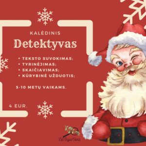 🎄 Kalėdinis edukacinis detektyvas vaikams „Dingęs Kalėdų stebuklas“