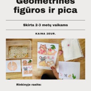 Geometrinės figūros ir pica