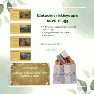 Edukacinis rinkinys apie  KOVO 11 -ąją.